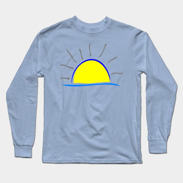 Sunrise Long Sleeve T-Shirt by DrDesign